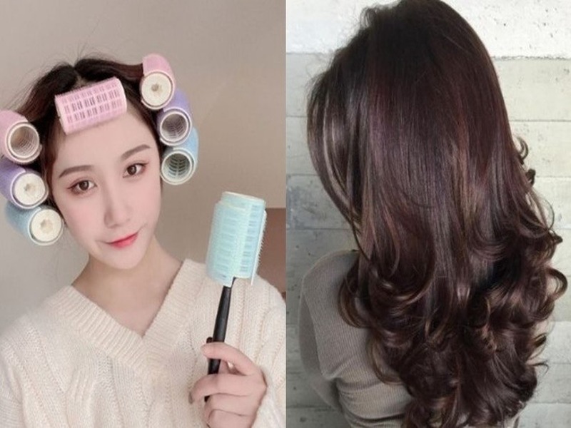 uốn tóc lọn to mềm mại 